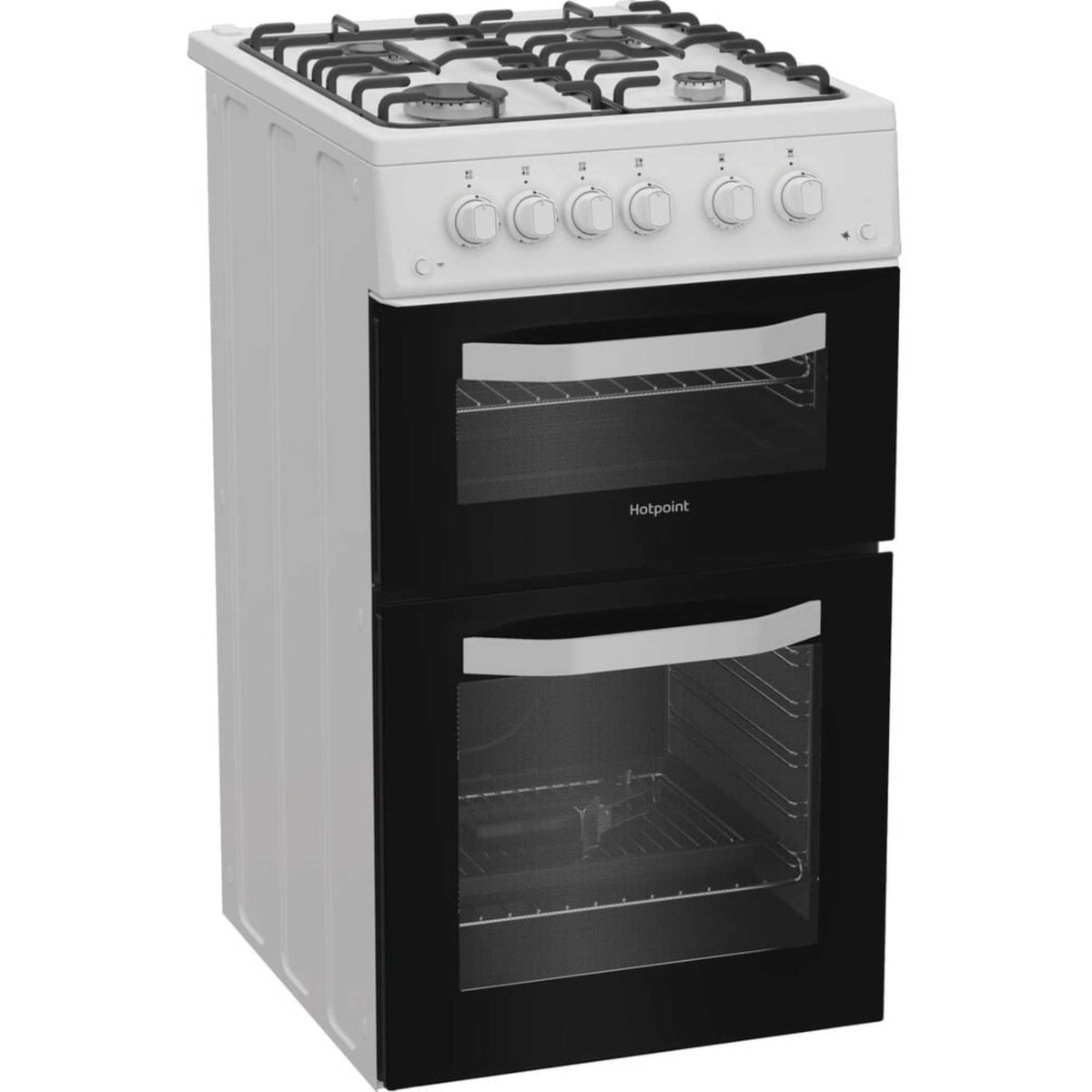 Hotpoint 50cm Gas Single Oven Cooker - HTG5GCW