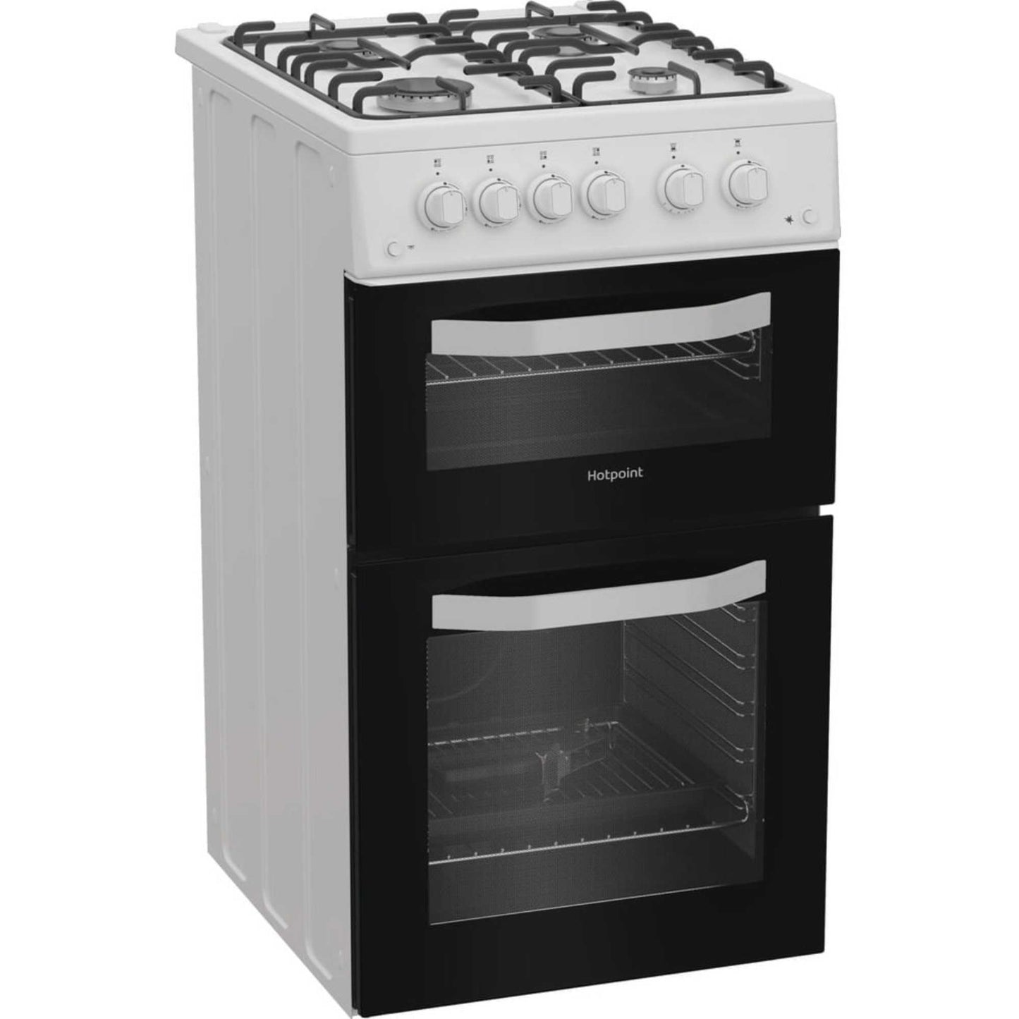 Hotpoint 50cm Gas Single Oven Cooker - HTG5GCW