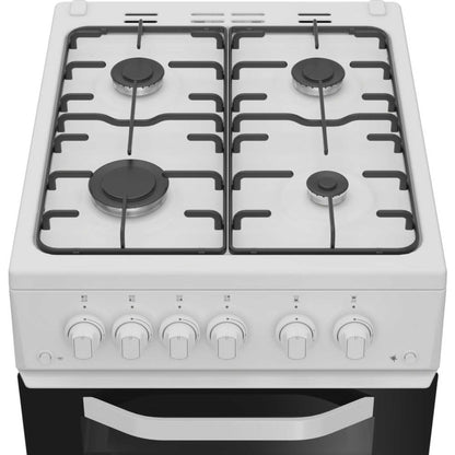 Hotpoint 50cm Gas Single Oven Cooker - HTG5GCW