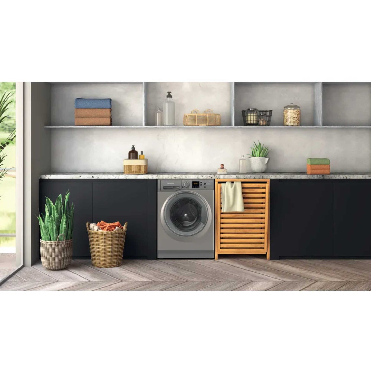 Hotpoint Anti-Stain 7kg 1400rpm Washing Machine - NSWF 7469 GG UK