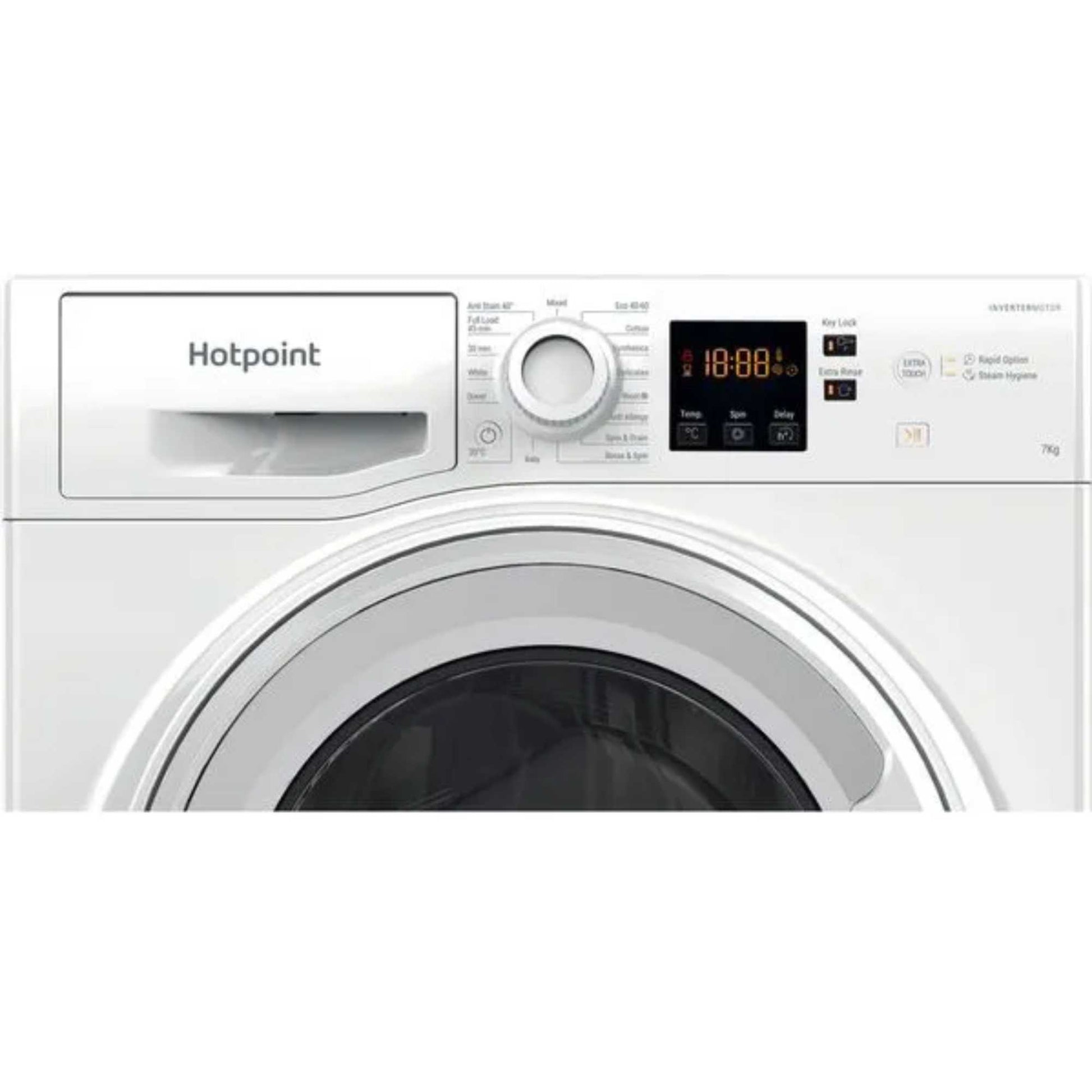 Hotpoint Anti-Stain 7kg 1400rpm Washing Machine - NSWF 7469 W UK