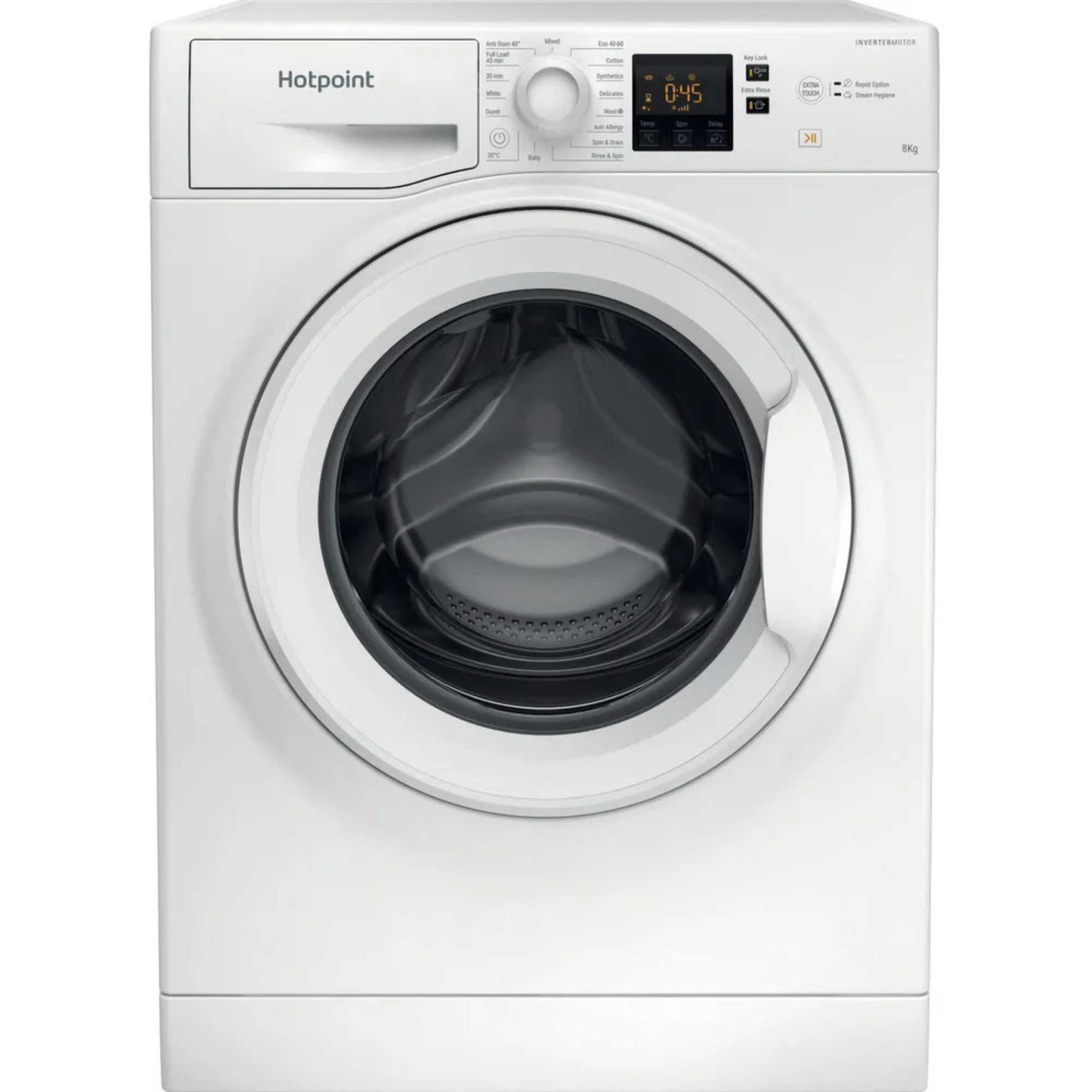 Hotpoint Anti-Stain 8kg Load 1400rpm Washing Machine - NSWF 846 W UK
