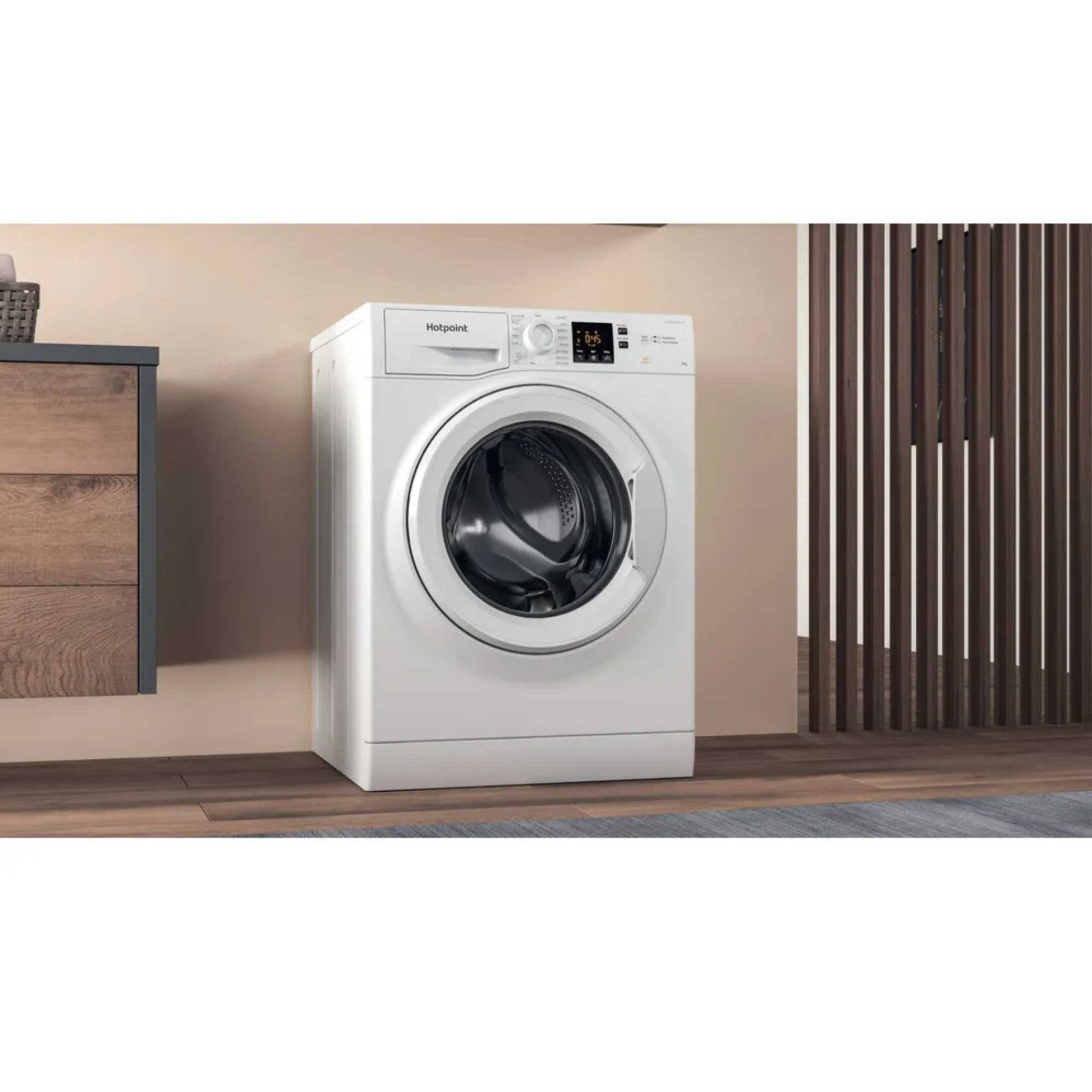 Hotpoint Anti-Stain 8kg Load 1400rpm Washing Machine - NSWF 846 W UK