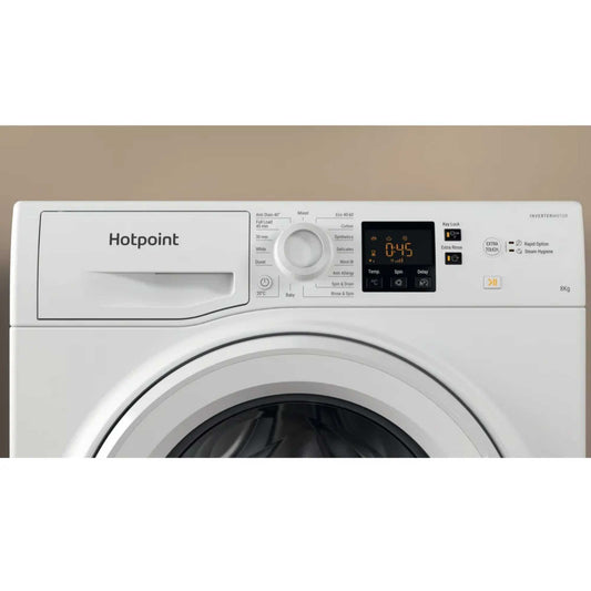 Hotpoint Anti-Stain 8kg Load 1400rpm Washing Machine - NSWF 846 W UK