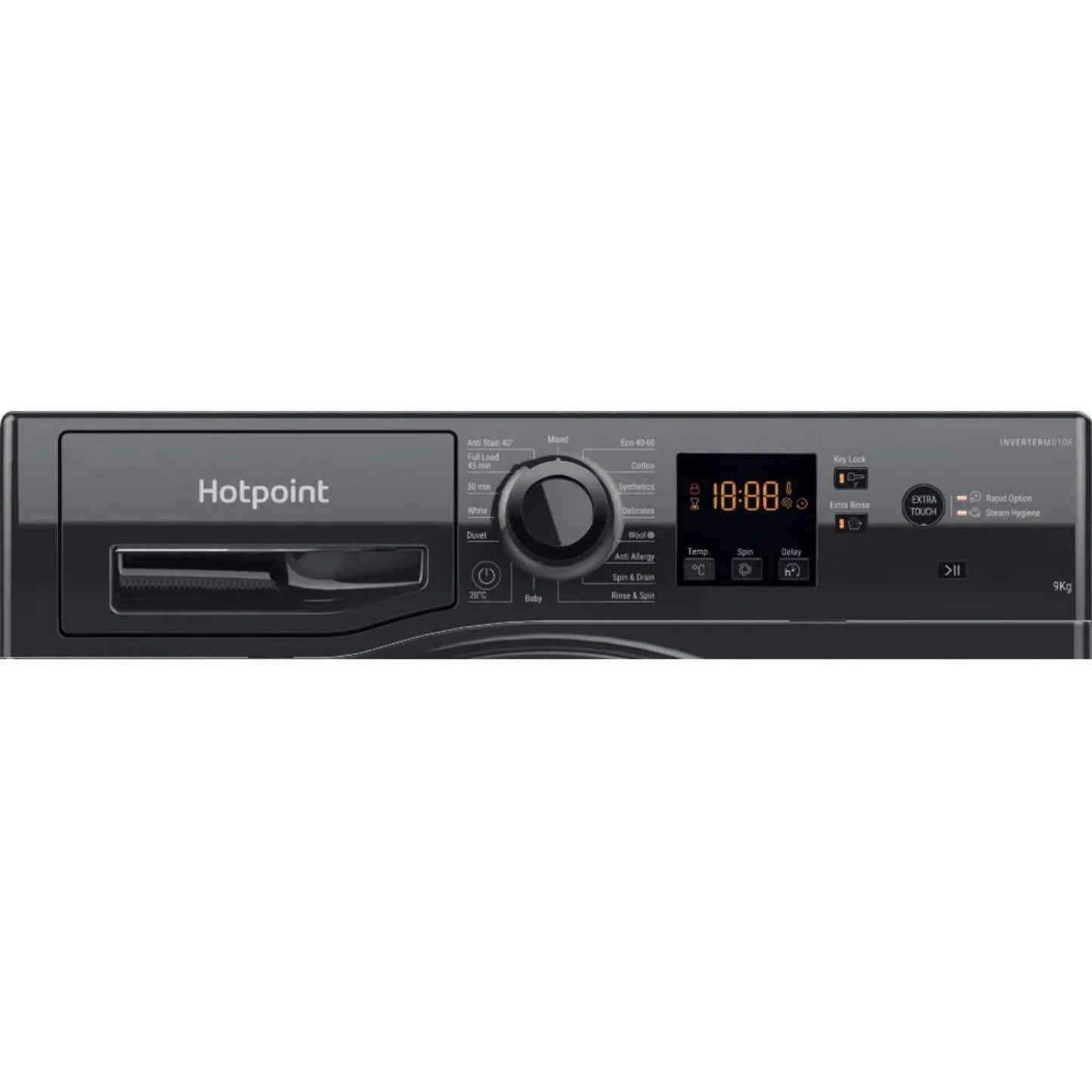 Hotpoint Anti-Stain 9kg 1400rpm Washing Machine - NSWF 946 BS UK