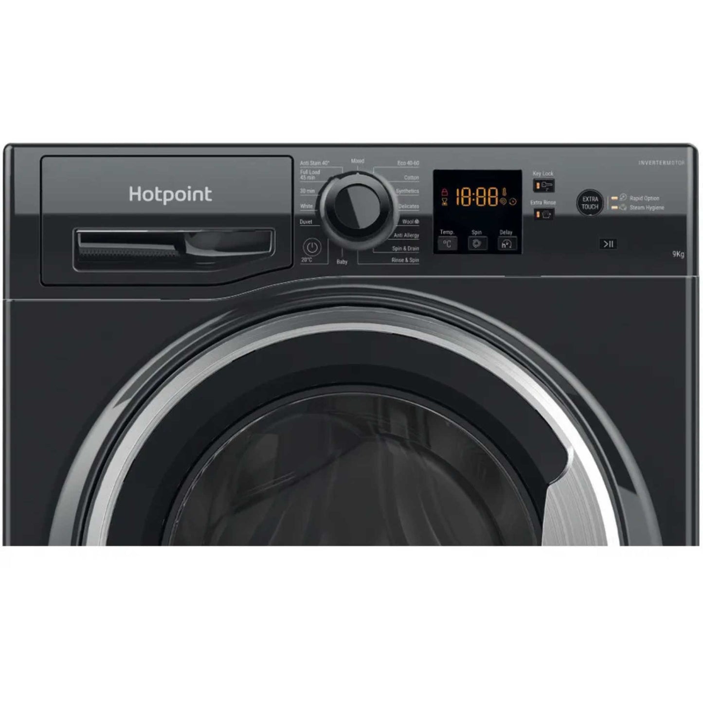 Hotpoint Anti-Stain 9kg 1400rpm Washing Machine - NSWF 946 BS UK