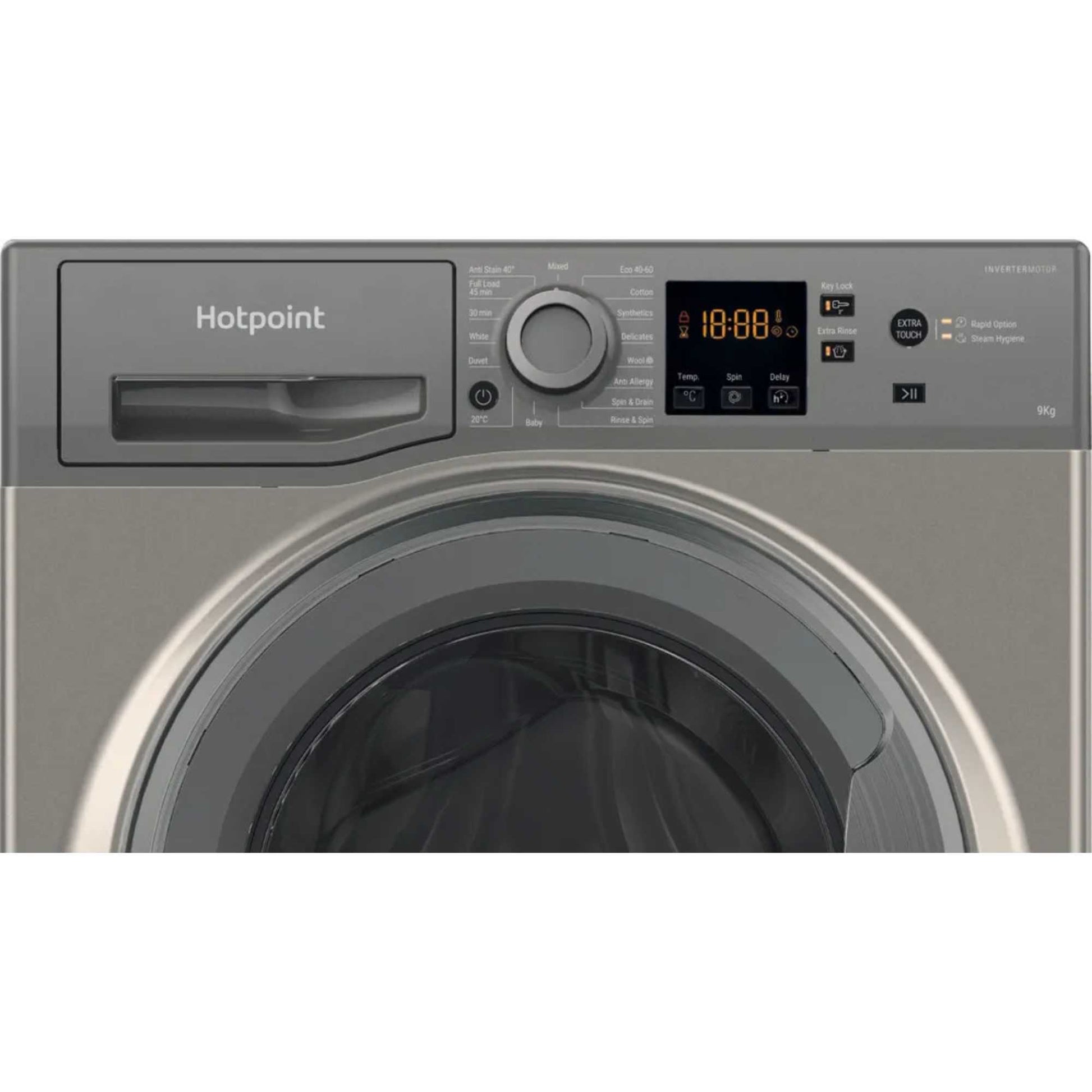 Hotpoint Anti-Stain 9kg 1400rpm Washing Machine - NSWF 946 GG UK