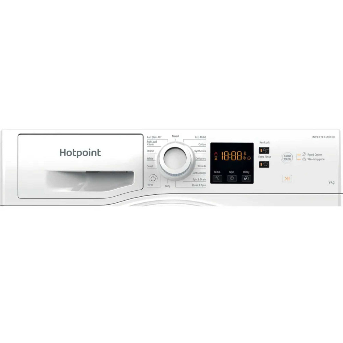 Hotpoint Anti-Stain 9kg 1400rpm Washing Machine - NSWF 946 W UK