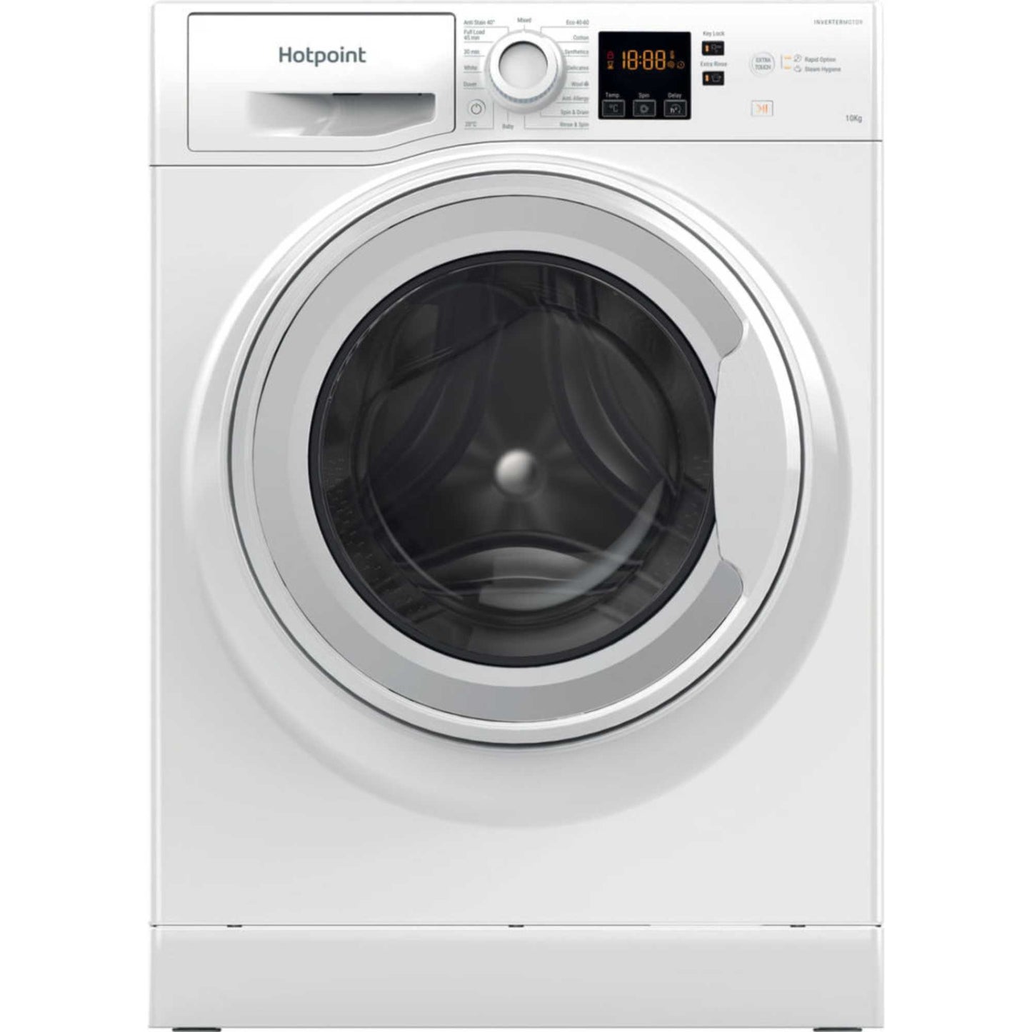 Hotpoint Anti-Stain 10kg 1400rpm Washing Machine - NSWM 1046 W UK
