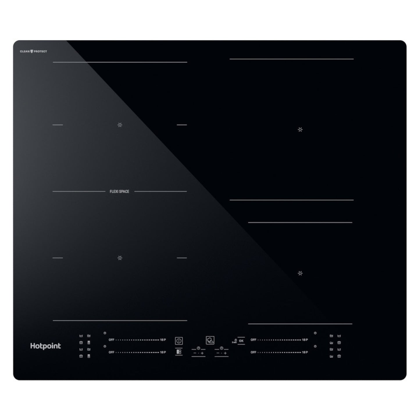 Hotpoint TS 3560F CPNE CleanProtect 60cm 4 Zone Induction Hob - Black