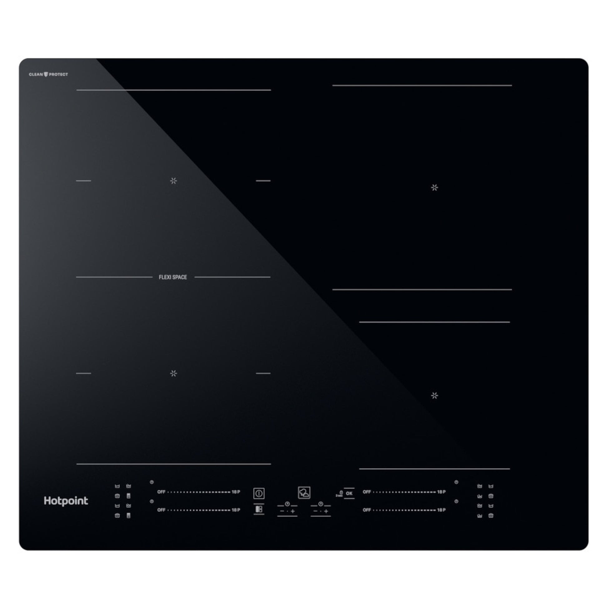 Hotpoint TS 3560F CPNE CleanProtect 60cm 4 Zone Induction Hob - Black