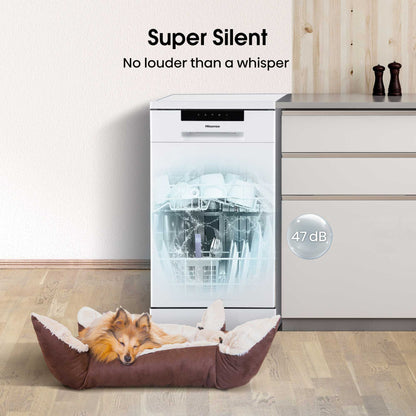 Hisense Hi4 Freestanding Slimline Dishwasher - HS523E15WUK