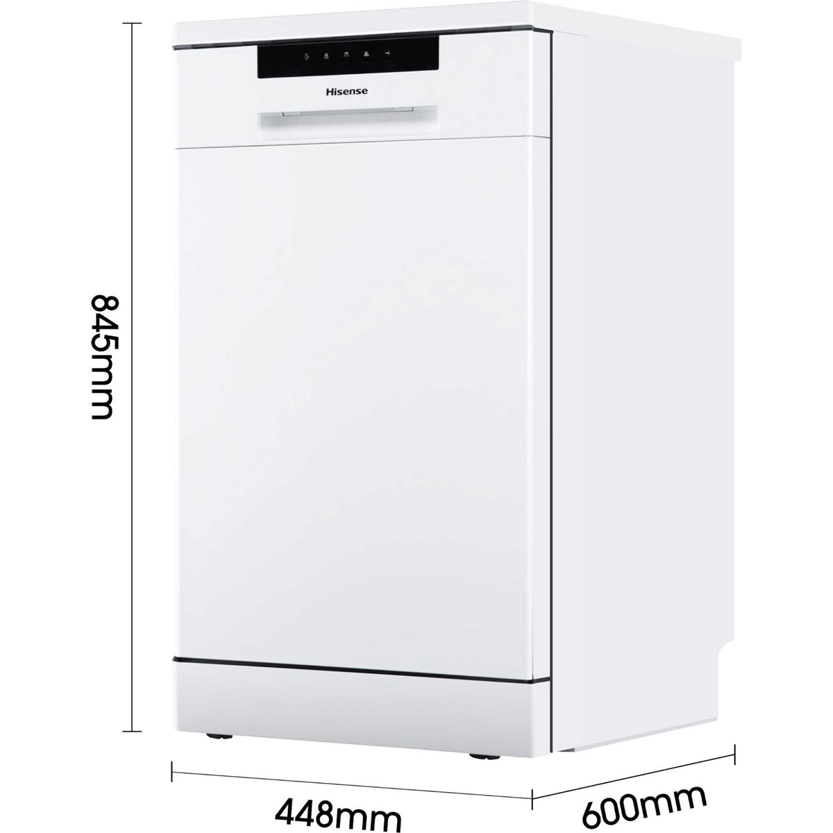 Hisense Hi4 Freestanding Slimline Dishwasher - HS523E15WUK
