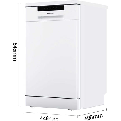 Hisense Hi4 Freestanding Slimline Dishwasher - HS523E15WUK