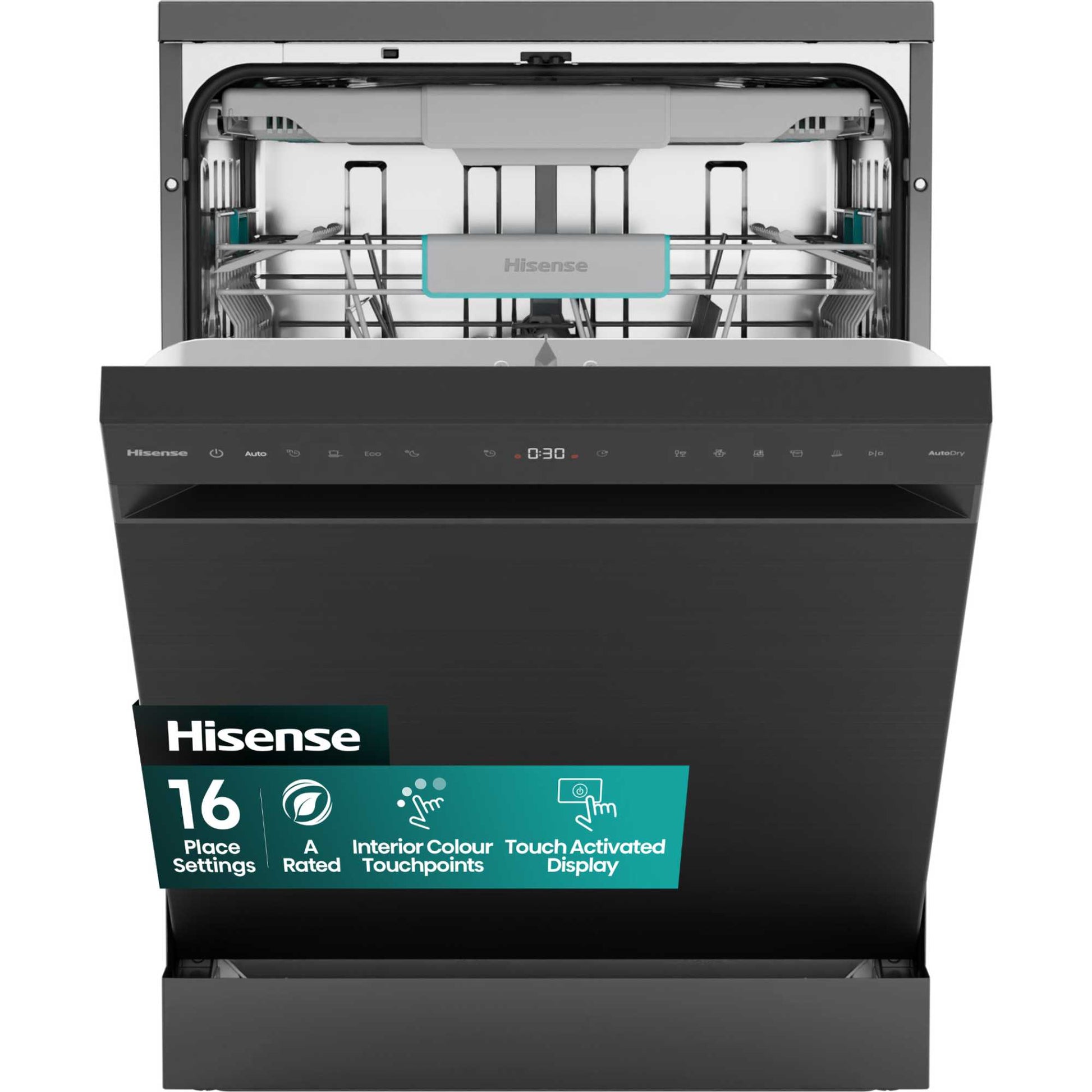 Hisense Hi6 Full-Sized Freestanding Dishwasher - HS663A90BXUK