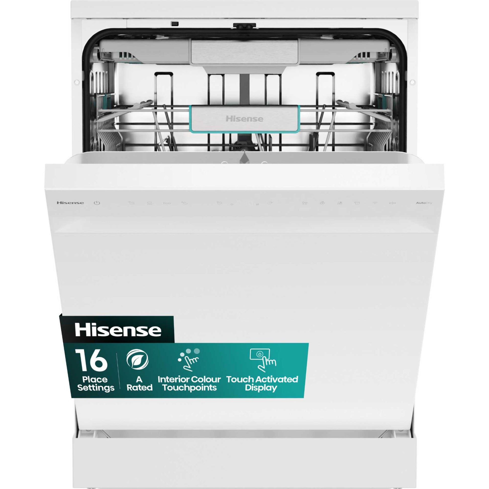 Hisense Hi6 Freestanding Full-Sized Dishwasher - HS673A90WUK