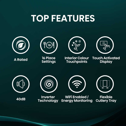 Hisense Hi6 Freestanding Full-Sized Dishwasher - HS673A90WUK