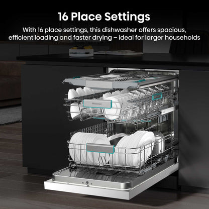 Hisense Hi6 Freestanding Full-Sized Dishwasher - HS673A90WUK