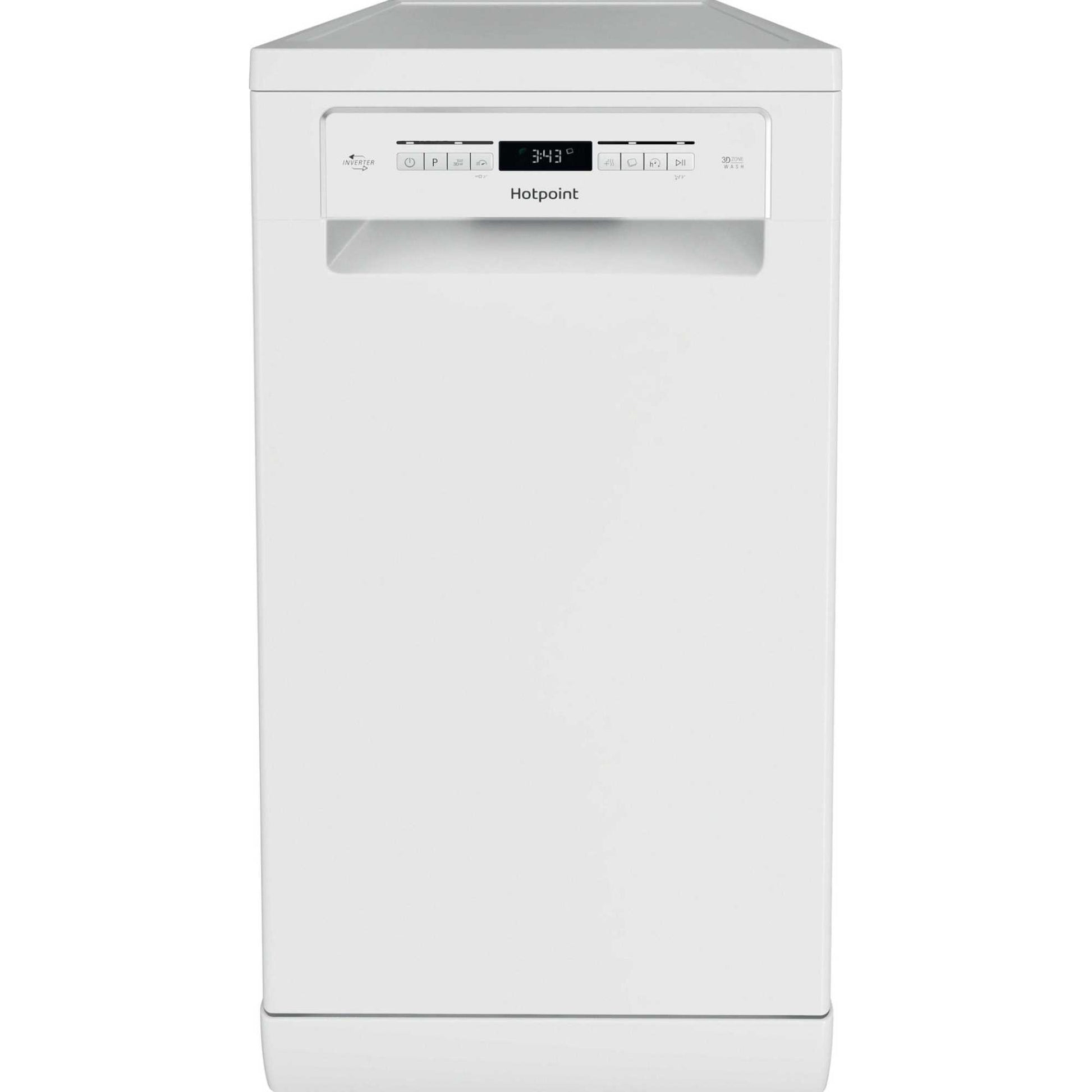 Hotpoint Freestanding Slimline Dishwasher - HSFO 3T223 W UK N