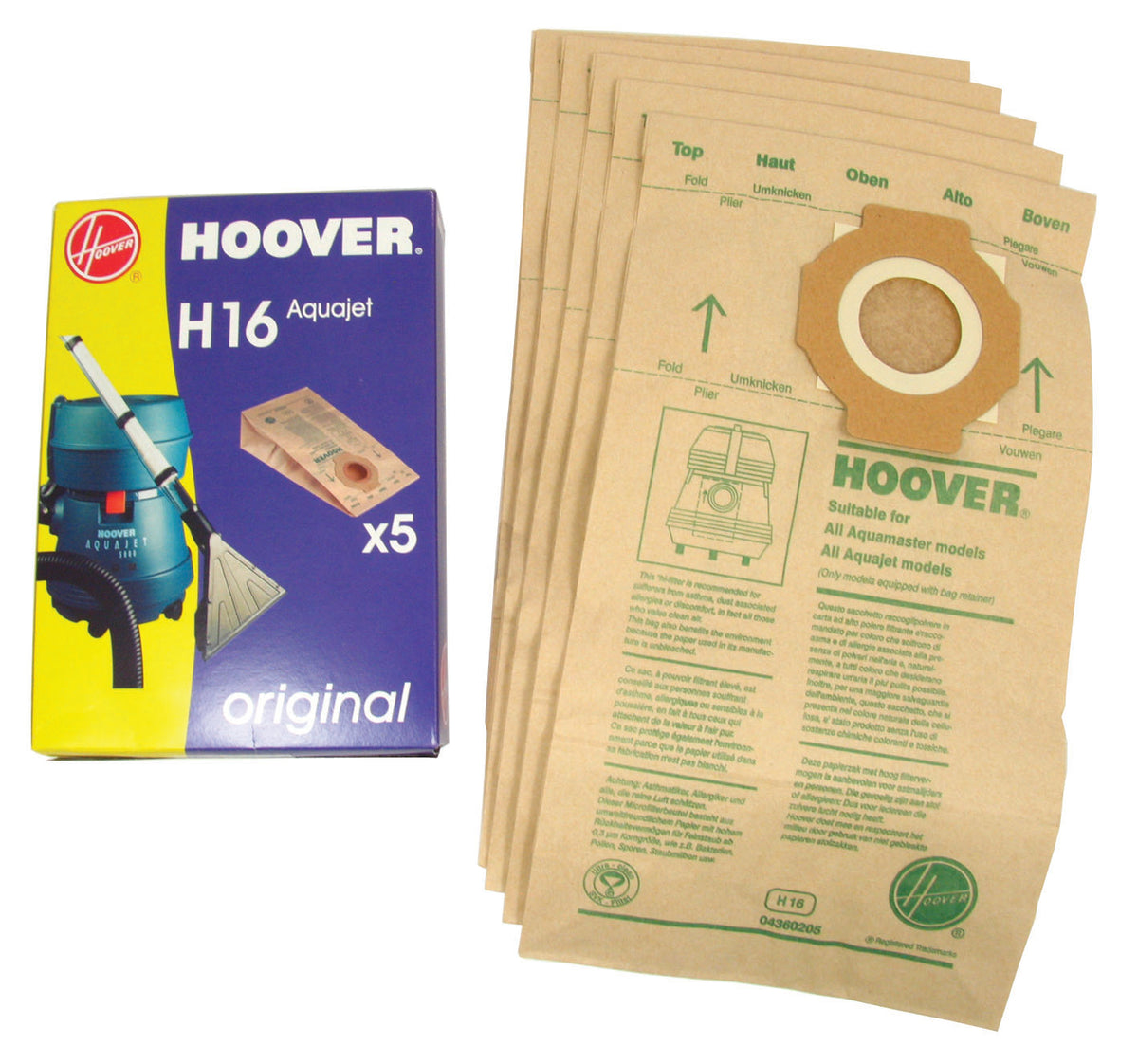 Vacuum Cleaner Paper Bag - H16 (Pack of 5)