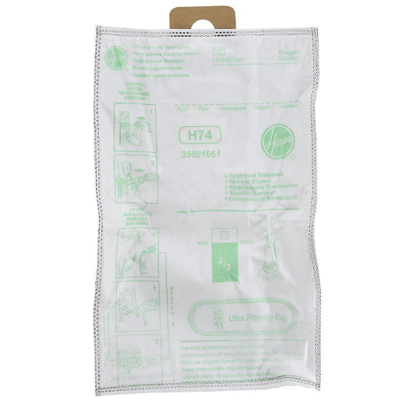 Vacuum Cleaner Microfibre Bag - H74 (Pack of 4)