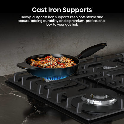 Hisense GG663BHF 60cm 4 Burner Gas Hob - Black