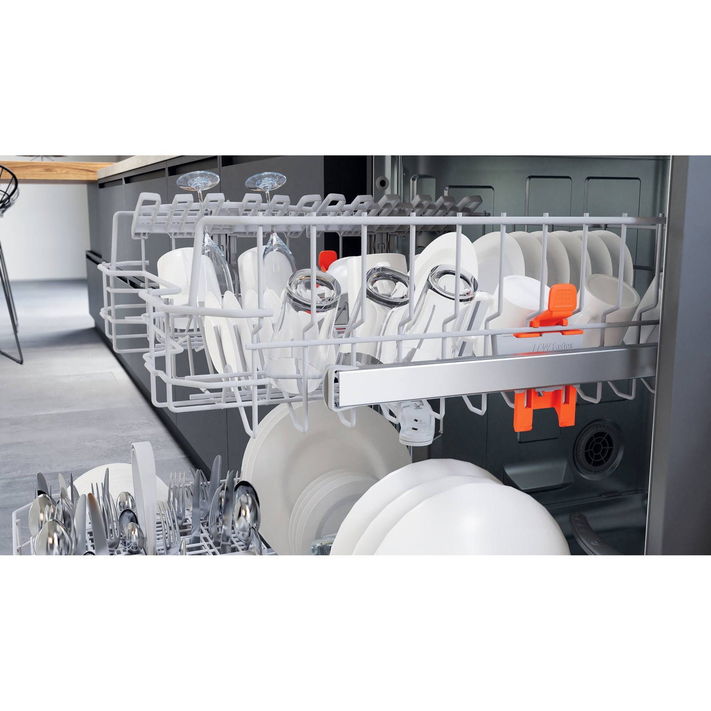 Hotpoint Freestanding Full-Sized Dishwasher - H2F HL626 X UK