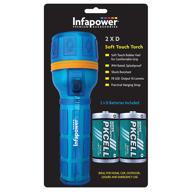 INFAPOWER 2D SOFT TOUCH RUBBER TORCH