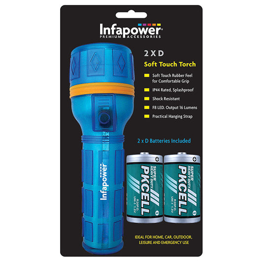 Infapower 2D Soft Touch Rubber Torch