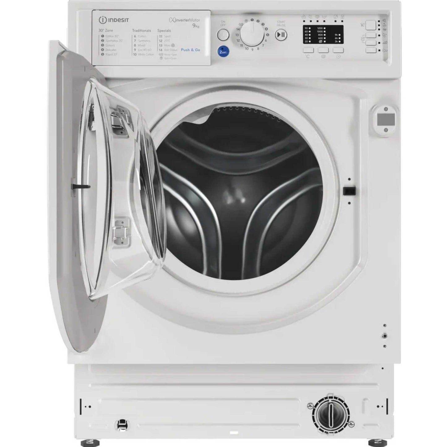 Indesit BI WMIL 91485 UK Push&Go 9kg 1400rpm Built-In Washing Machine