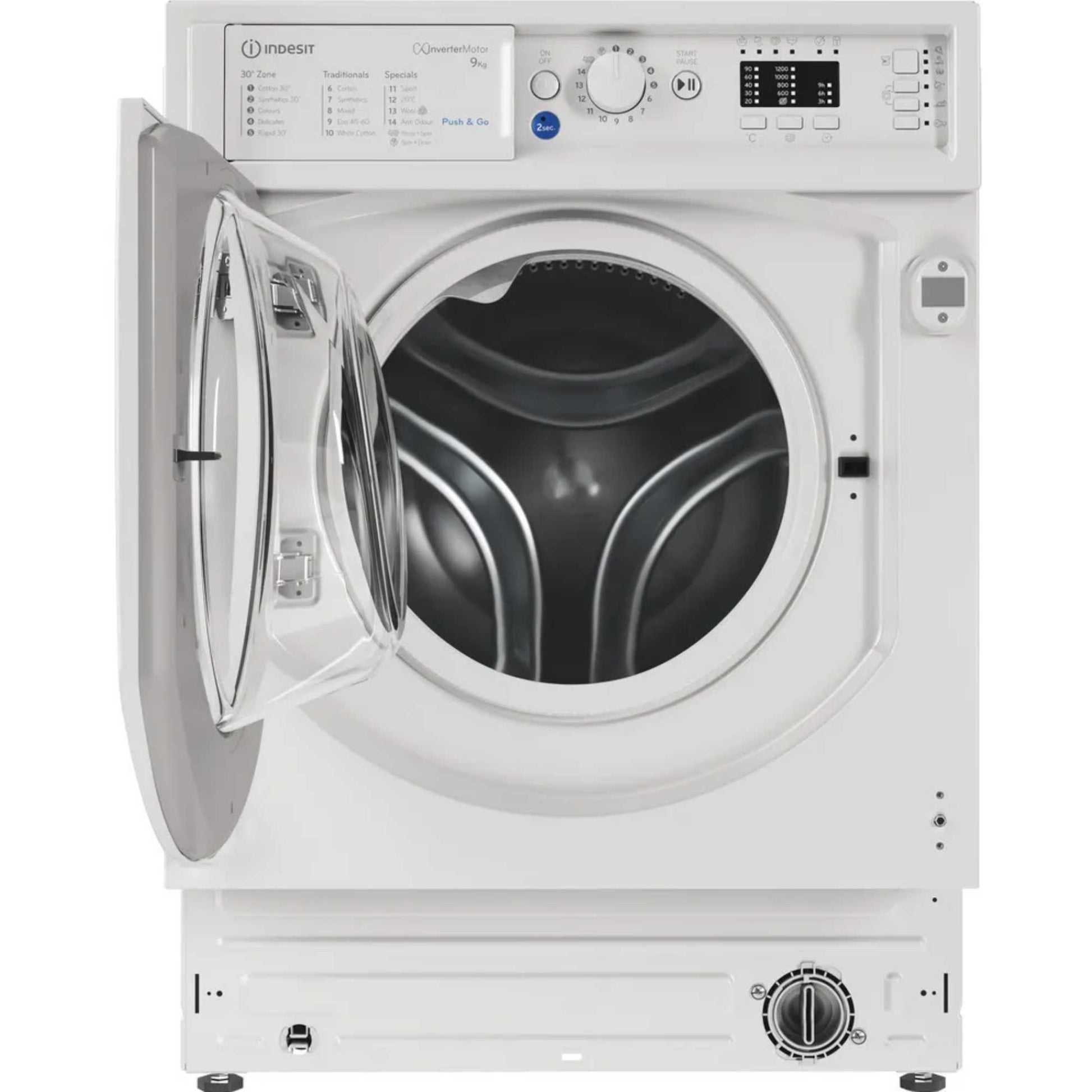 Indesit BI WMIL 91485 UK Push&Go 9kg 1400rpm Built-In Washing Machine
