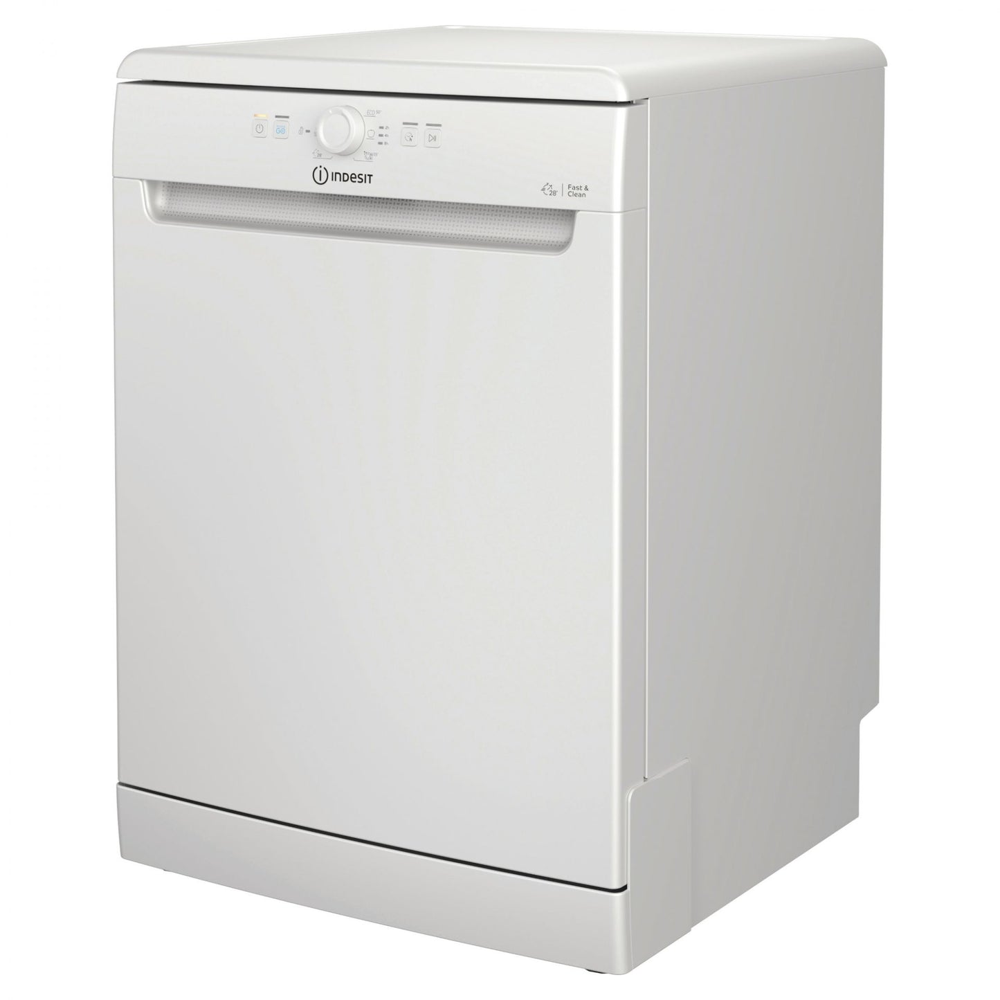 Indesit D2FHK26UK Freestanding Start Delay Dishwasher - White