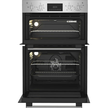 Indesit DII 10D IX Built-In Electric Fan Double Oven - Stainless Steel