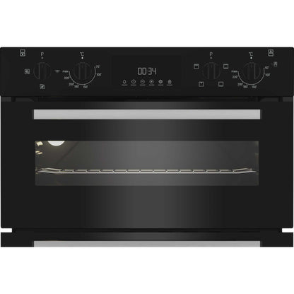 Indesit DUI 10D B Built-Under Electric Fan Double Oven - Black