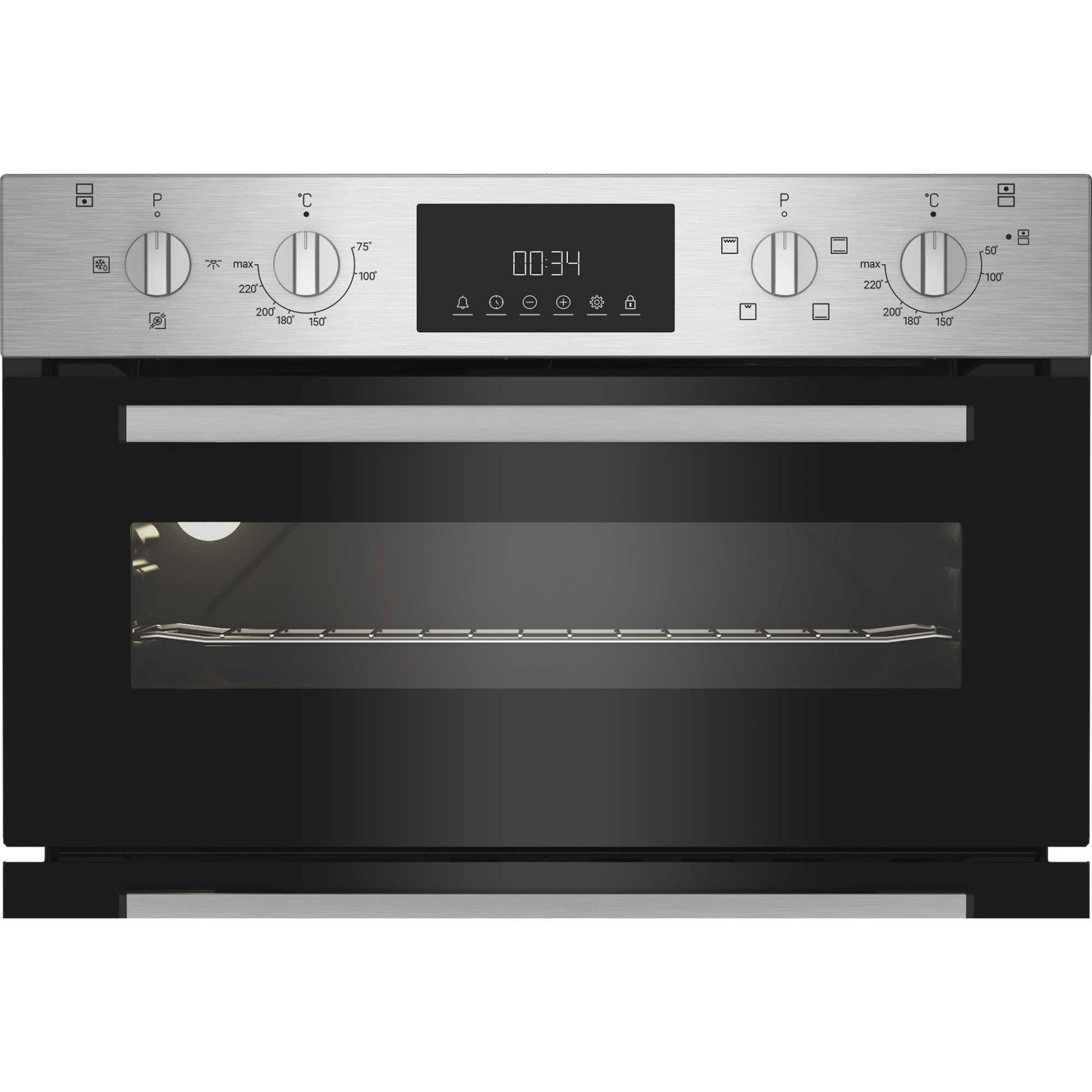 Indesit DUI 10D IX Built-Under Electric Fan Double Oven - Stainless Steel