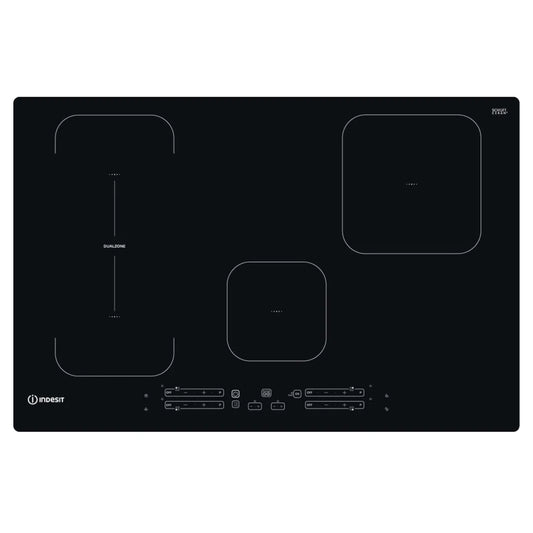 Indesit IB 21B77 NE 77cm Built-In 4 Zone Induction Hob - Black
