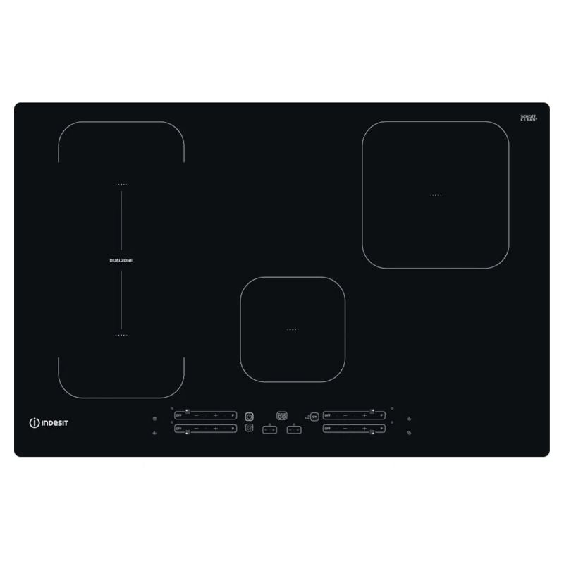 Indesit IB 21B77 NE 77cm Built-In 4 Zone Induction Hob - Black