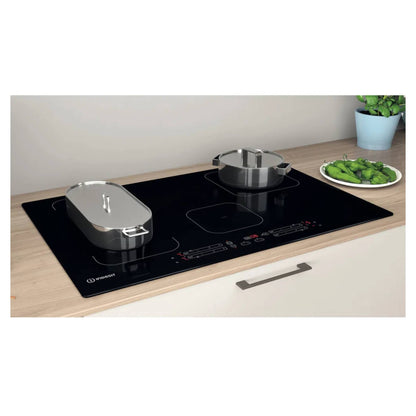 Indesit IB 21B77 NE 77cm Built-In 4 Zone Induction Hob - Black