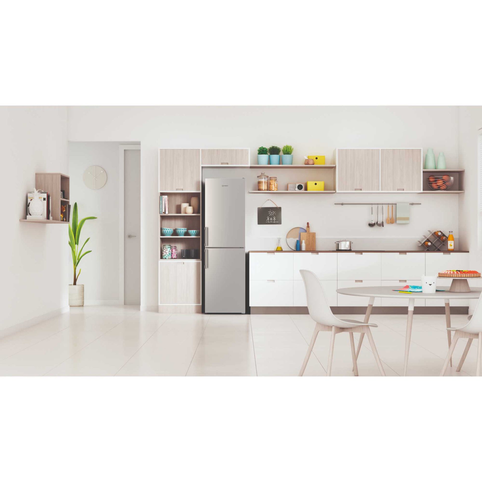 Indesit Fridge Freezer 50/50 Low Frost - Silver - IB55 732 S UK