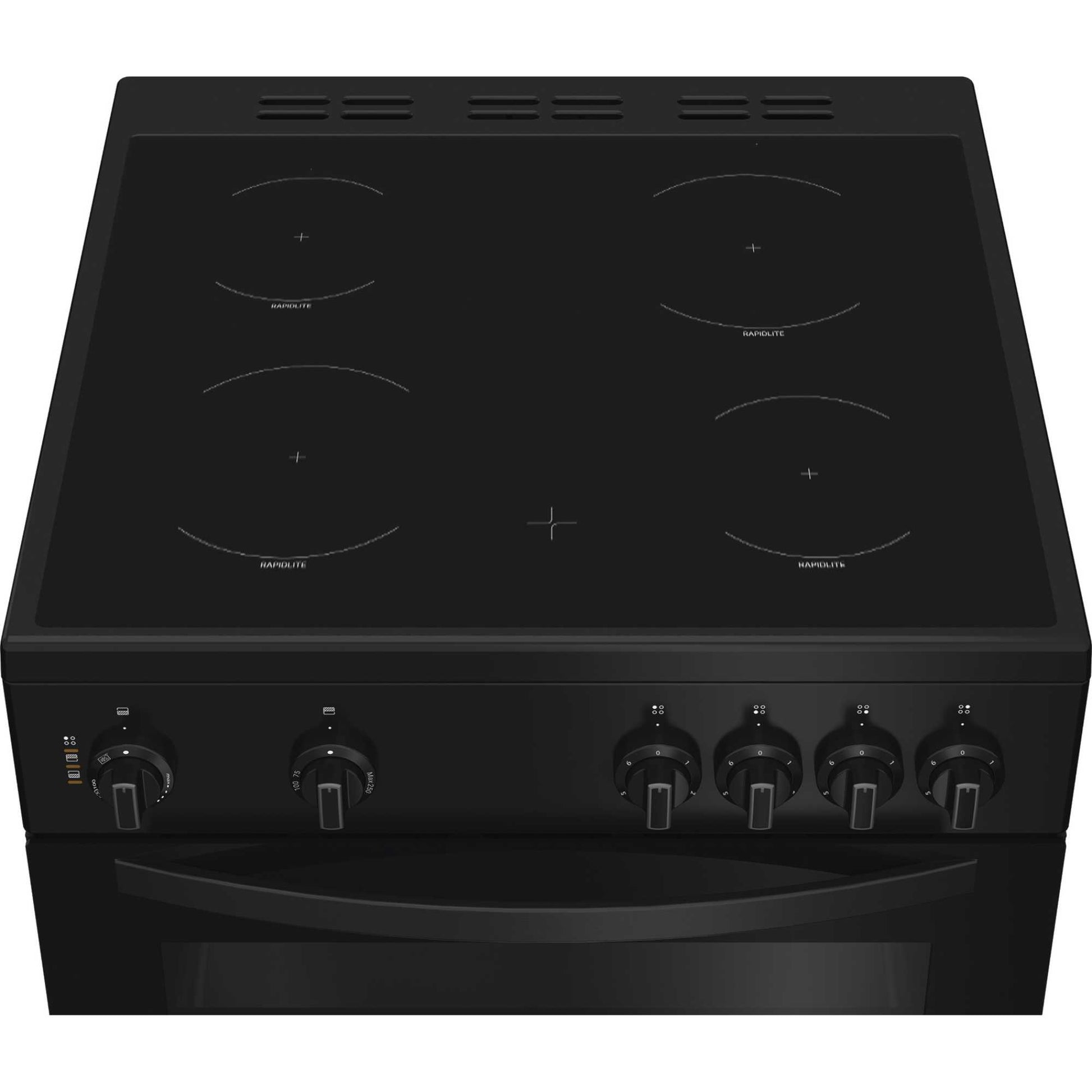 Indesit 60cm Electric Double Oven Cooker - IDE6VMB