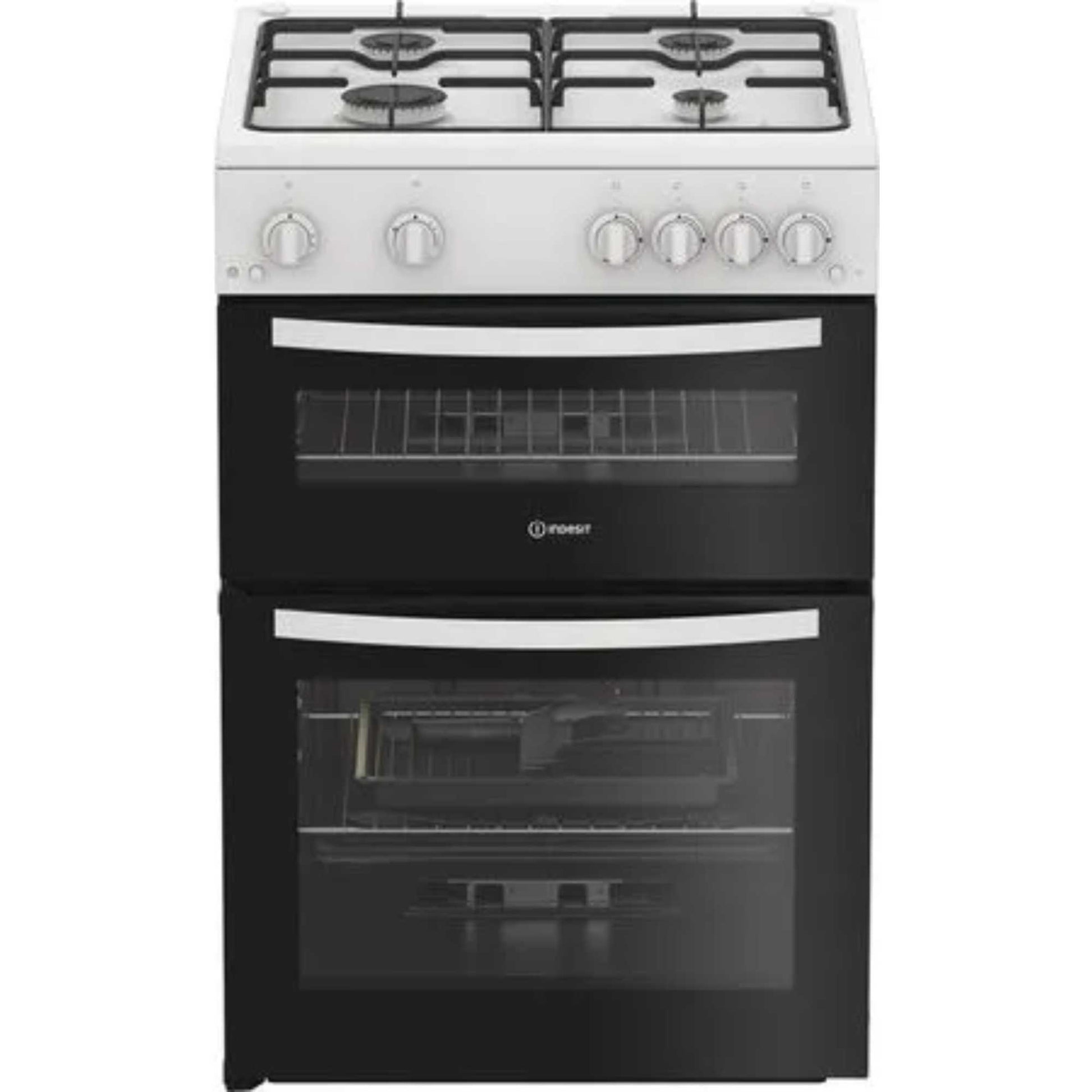Indesit 60cm Gas Single Oven Cooker - IDG6GW