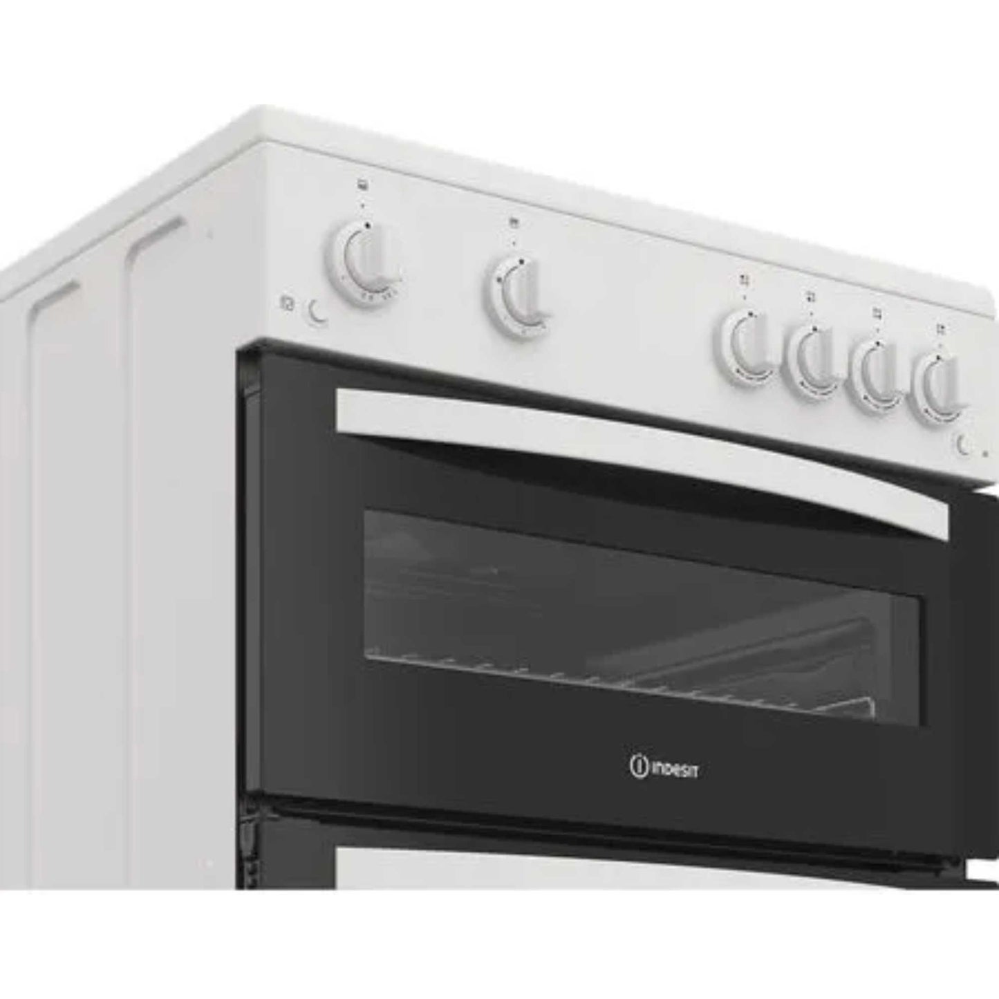 Indesit 60cm Gas Single Oven Cooker - IDG6GW