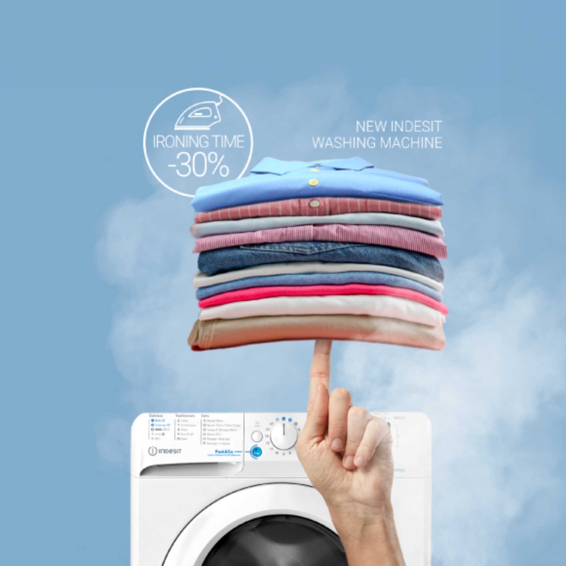 Indesit MyTime 8kg 1400rpm Washing Machine - MyTime IMA 864 MY TIME UK
