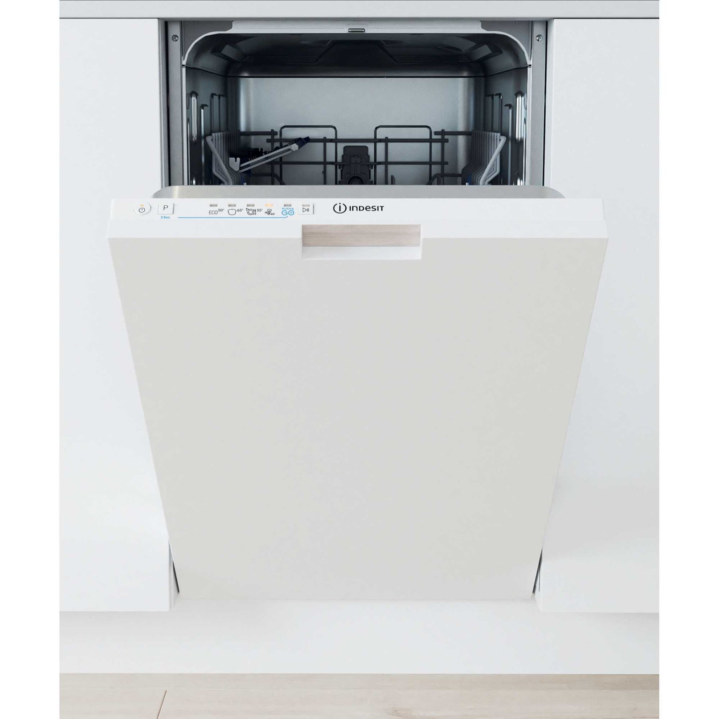 Indesit Push&Go Fully Integrated Slimline Dishwasher - IN2IE10CS80UK