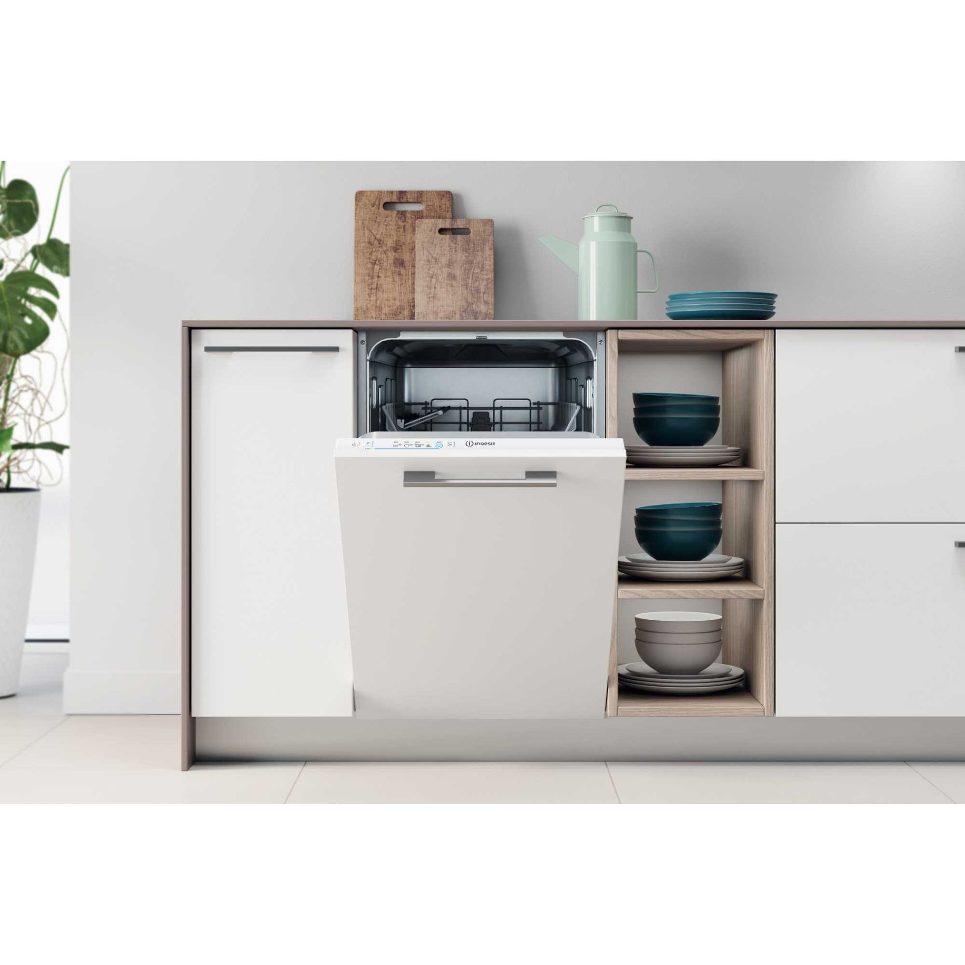 Indesit Push&Go Fully Integrated Slimline Dishwasher - IN2IE10CS80UK
