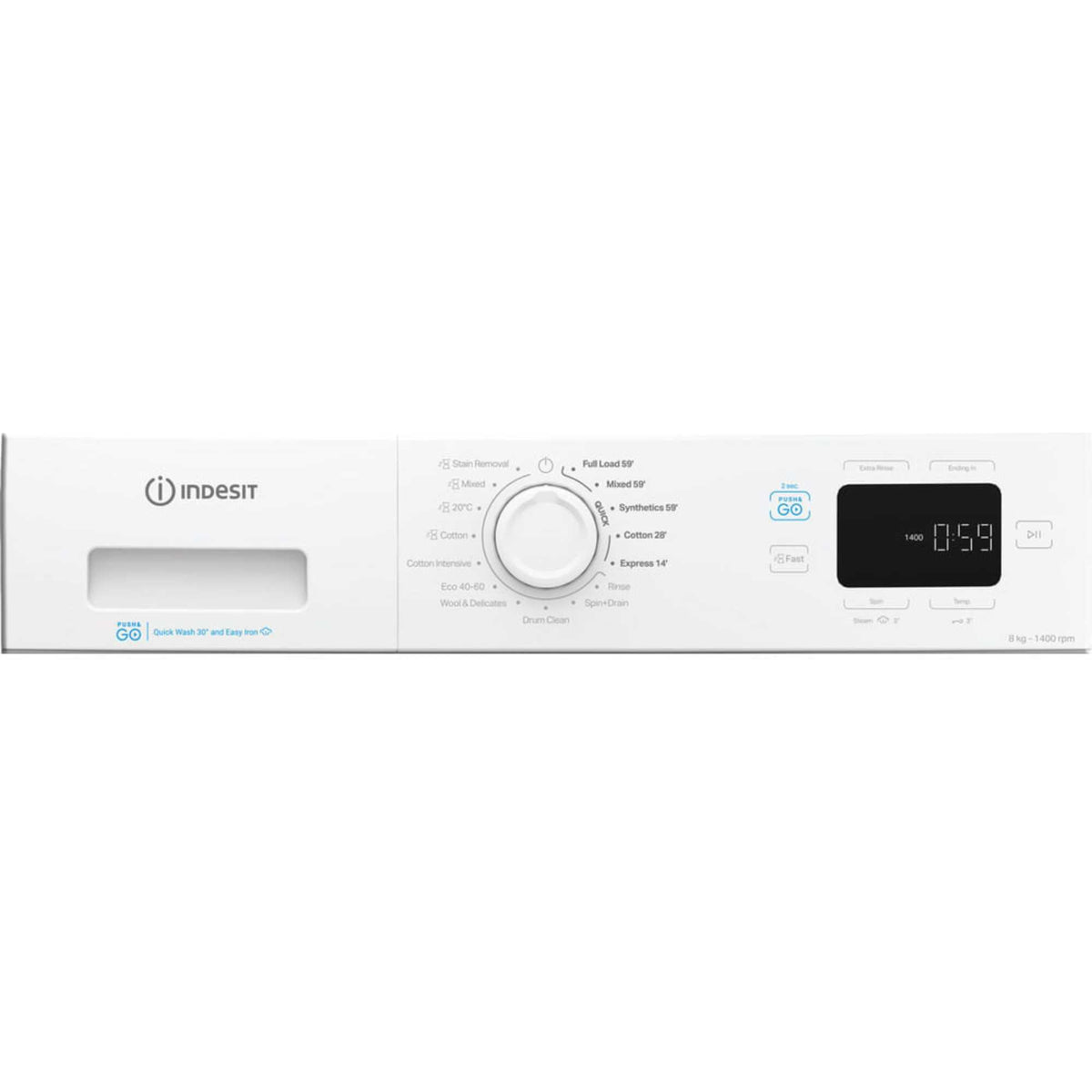 Indesit Push&Go 8kg 1400rpm Washing Machine - IP 846 PUSH&GO UK