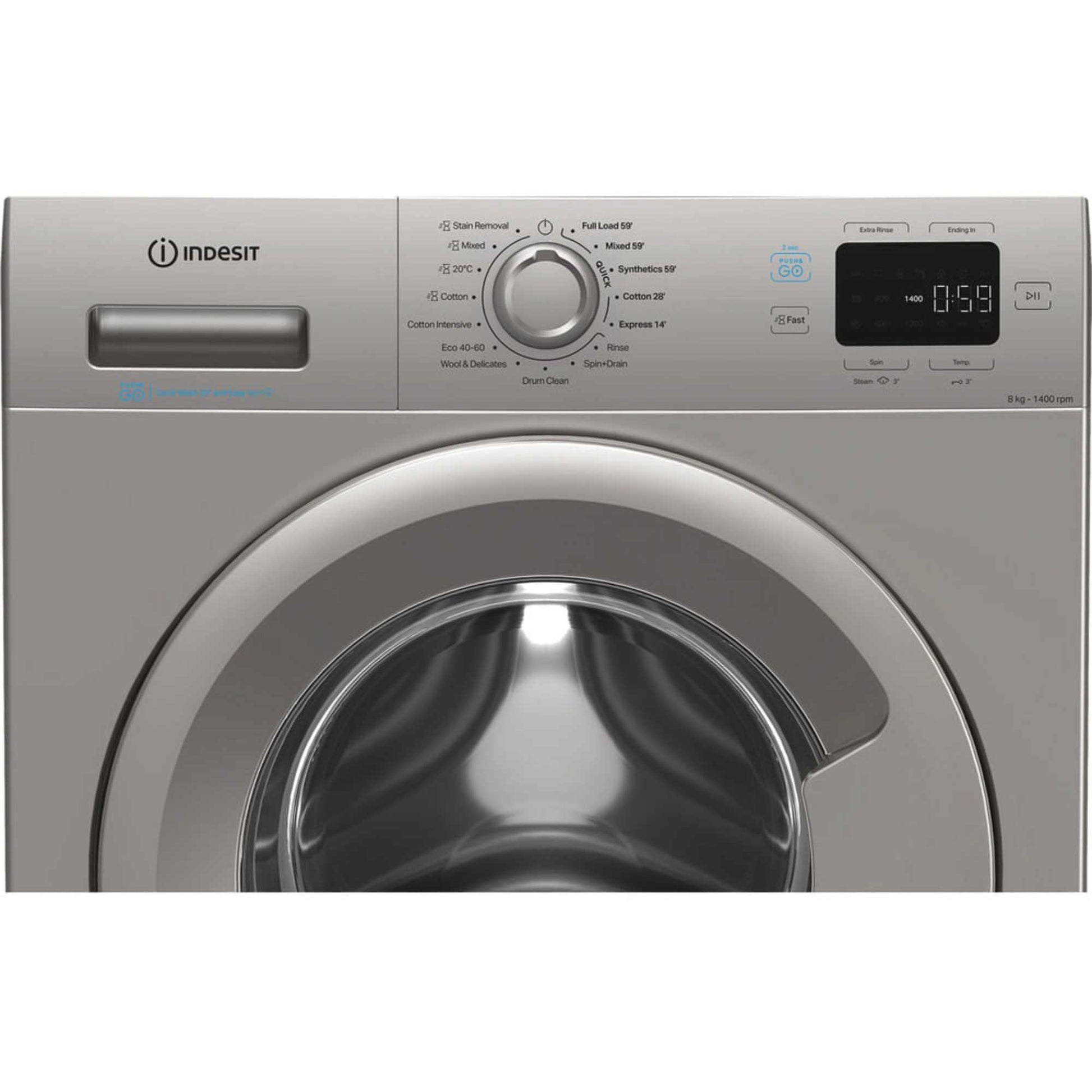 Indesit Push&Go 8kg 1400rpm Washing Machine - IP 846S PUSH&GO UK