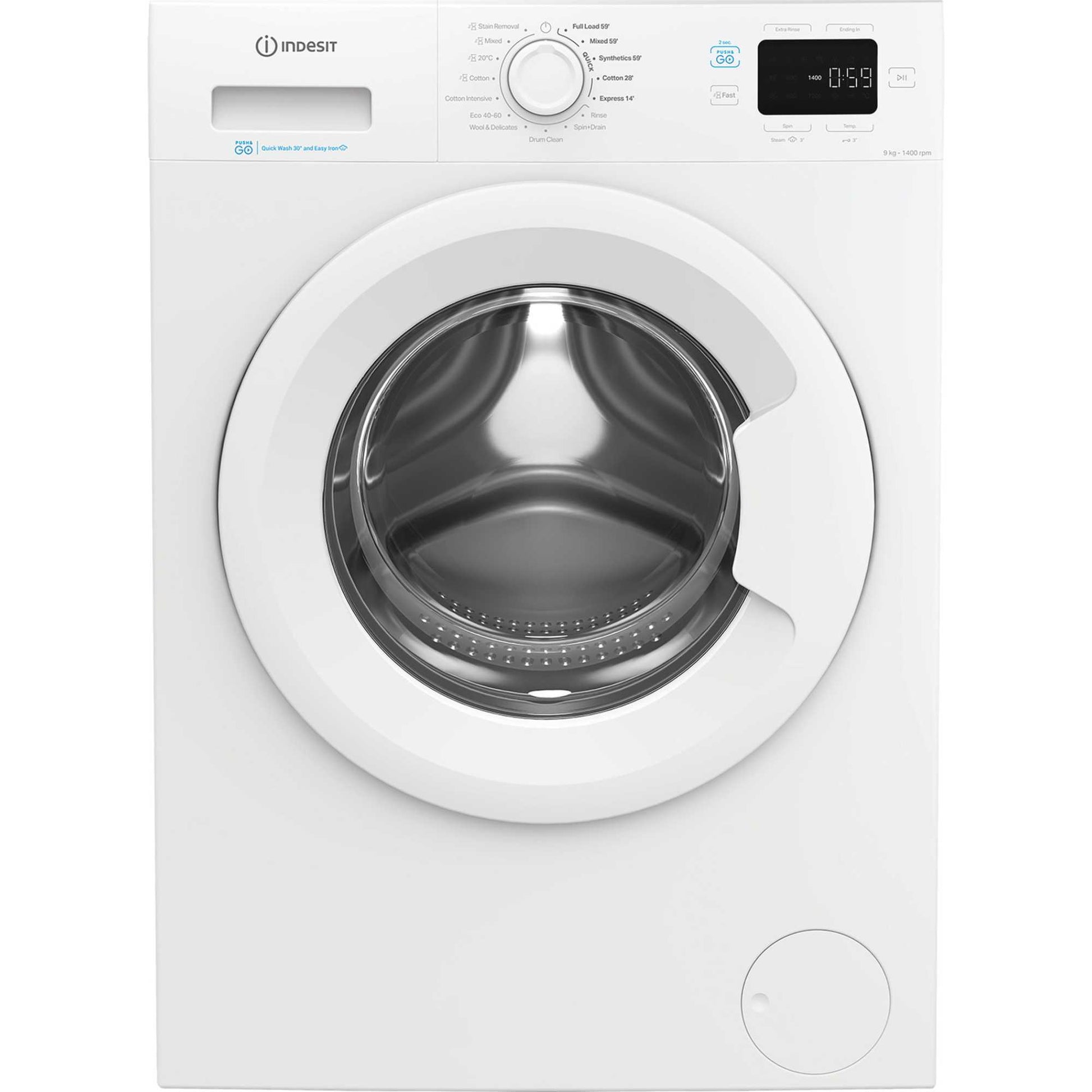 Indesit Push&Go 9kg 1400rpm Washing Machine - IP 946 PUSH&GO UK