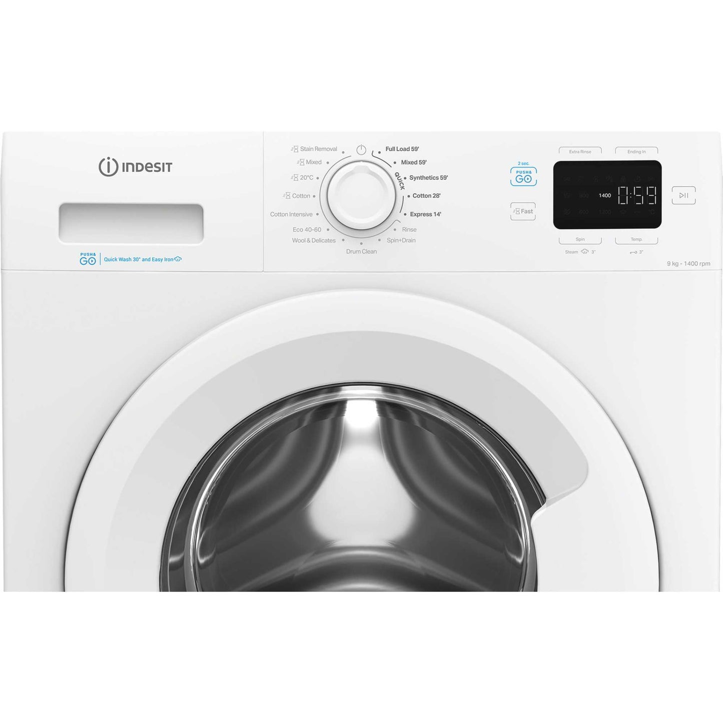 Indesit Push&Go 9kg 1400rpm Washing Machine - IP 946 PUSH&GO UK