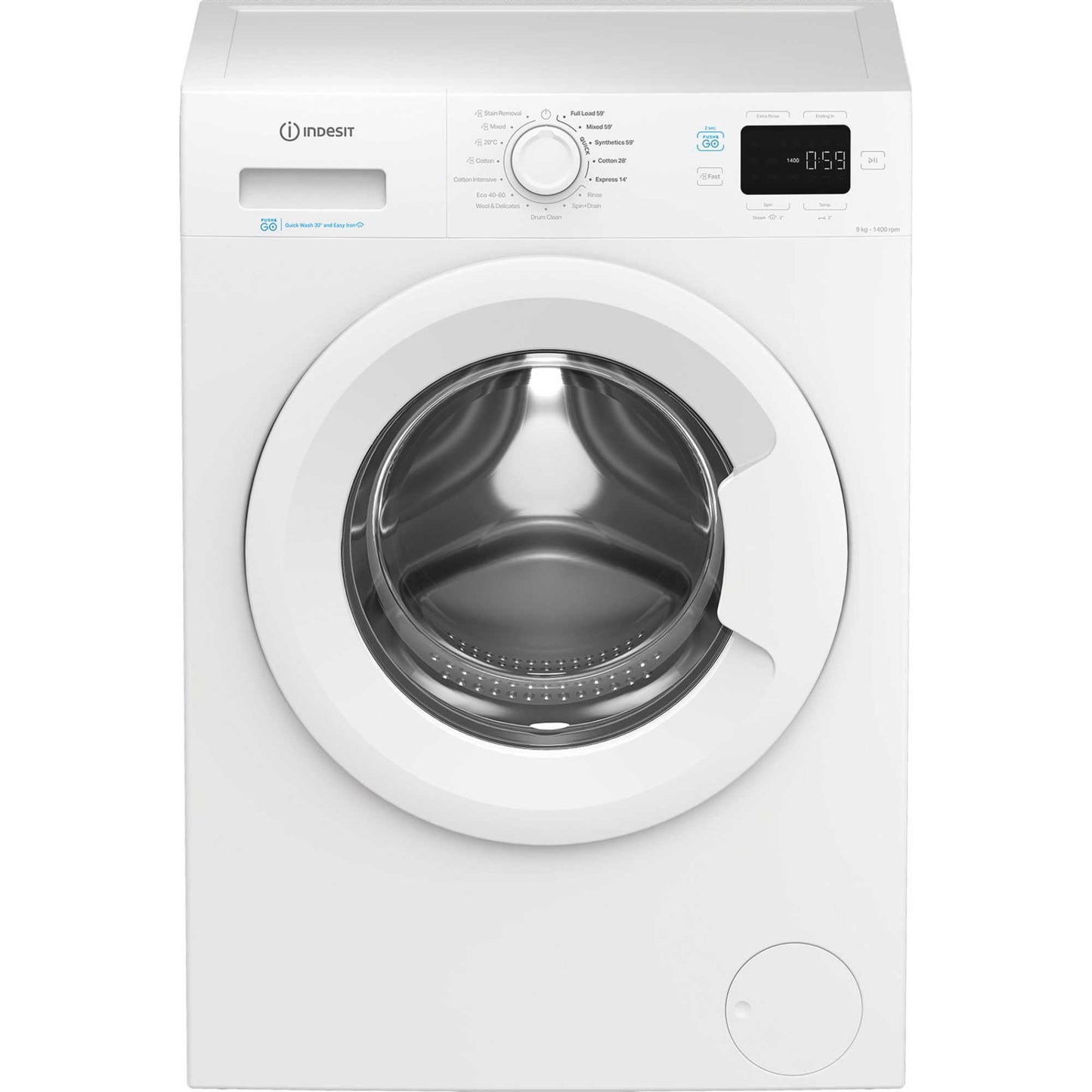 Indesit Push&Go 9kg 1400rpm Washing Machine - IP 946 PUSH&GO UK